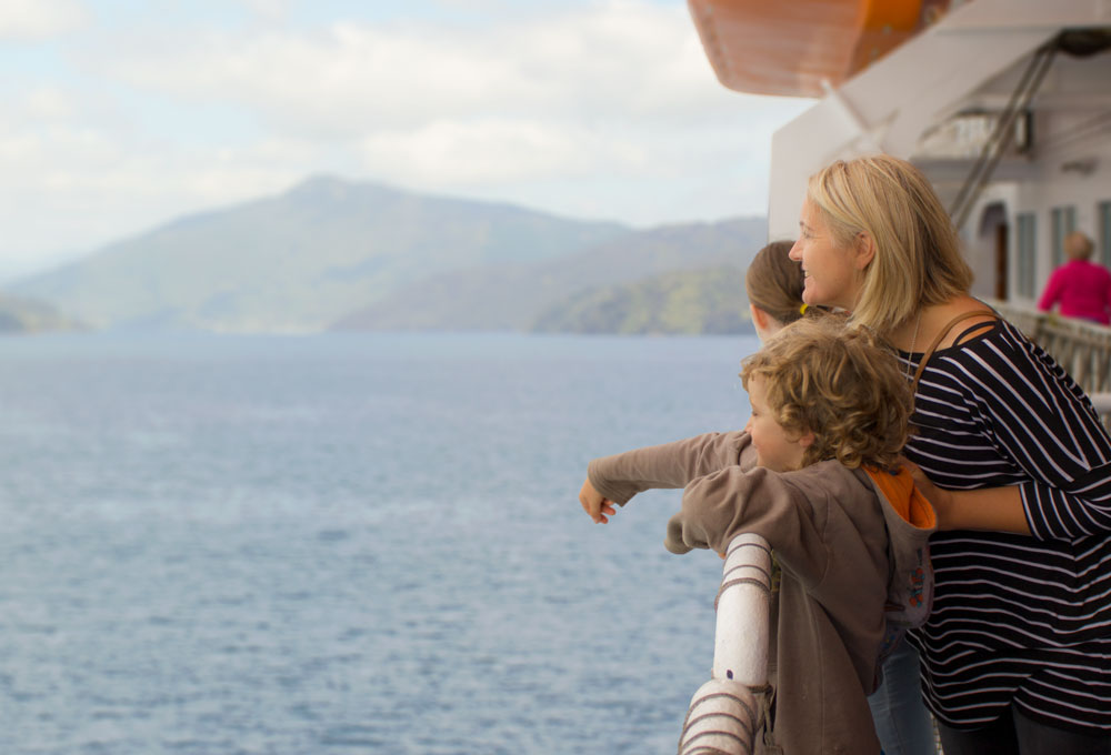 Take timeout to enjoy the outside on the Interislander ferry