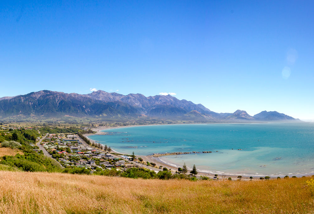Visit picturesque Kaikoura as you Explore NZ aboard the Coastal Pacific train 