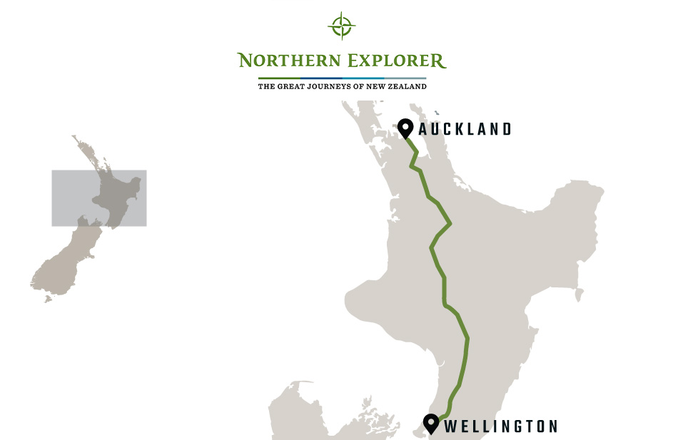Northern Explorer railway map