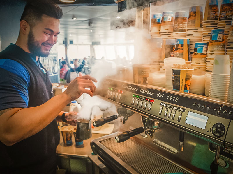 Enjoy free coffees aboard Interislander when you join the Nautical Miles Loyalty Programme