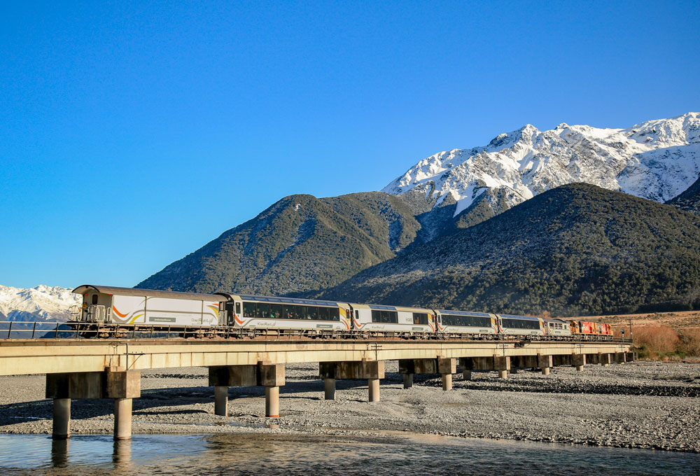 The Tranzalpine is our most famous NZ train