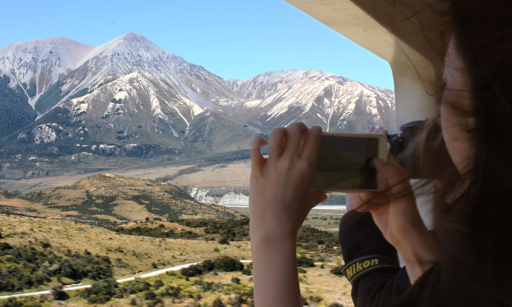 see the Southern Alps from Christchurch aboard the TranzAlpine train!