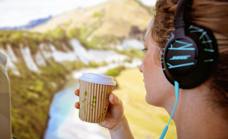 Scenic Class Headphones looking out of window over Managaweka Deviation 1000x800