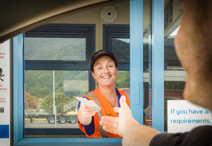 Interislander Picton Vehicle Check in booths 730x504